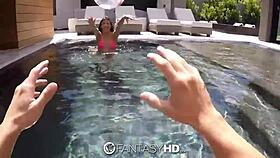 Michelle martinez gives pool blowjob in fantasyhd