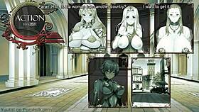 Does This Busty Princess Hypnotize You in Visual Novel?