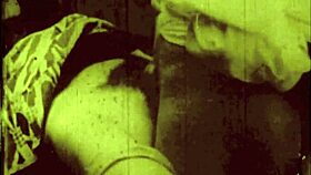 Wow, this vintage hairy beaver gets fucked hard in the steam age! Check out the retro blowjob action.