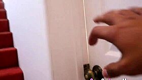 Blonde teen 18+ gets ass fucked by big cock in pov