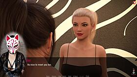 Kate 4 explores wild cartoon antics in public changing room.