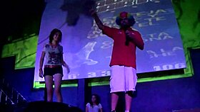 Bikini Contest at Tamborazzo Disco Featuring Sexy Models