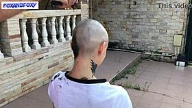 Behind the Scenes Lisa Fox Shaving Head in Bold Backstage Move