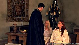 cala cox and jasmina have a threesome with a well-hung man, including anal and doggystyle.