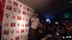 Miss sexy fishnets competes in key west wet t-shirt contest