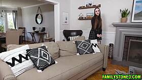 Hazel moore chokes and deepthroats stepdad donny roughly.