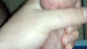 she just relaxes and starts touching herself slowly