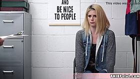 cute blonde teen madison can't stop shoplifting in reality