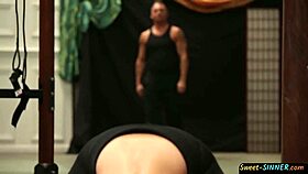 Smalltitted teen 18+ feels intense pleasure getting pounded by her trainer in erotic fantasy