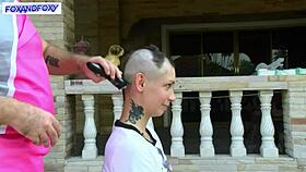 Behind the Scenes Lisa Fox Shaving Head in Bold Backstage Move