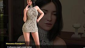 fashionbusiness maid strips down completely in episode 1. her big tits shine in sexy anime style.