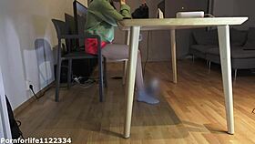 Teacher Eats Wet Pussy on Desk During Homework