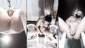 Anal Close-Up Triple Video: BBW Slut Undresses And Masturbates In Homemade Scene