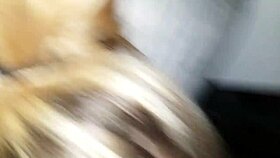 keisha gives a blowjob to big cock.