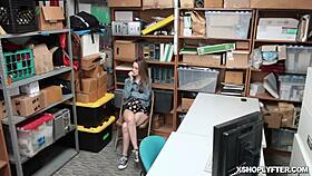 Oh man, I got caught shoplifting, Kimmy Granger here, and this huge LP officer cock stuffed me!