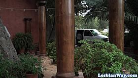 Intense Lesbian Stepmom Scissoring Beautiful Teen Babe