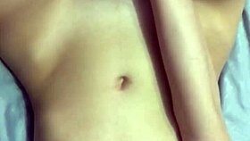 A busty student performs self pleasure