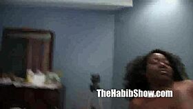 Man, this amateur hairy Paki guy drills Cocoa's big booty like crazy in the hood.