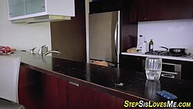 Pretty teen enjoys a fun mouth experience