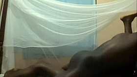 pussy drilled deep in anal, she moans with pleasure