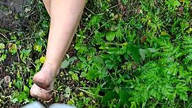 i feel excited seeing milf without panties under skirt, dirty sexy soles