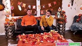 girls saving thanksgiving with moans and pounding from danny and will