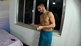 Vicky Menage gets naked backstage.