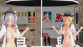 love me if you can mmd r18 featuring prinz eugen and kashima kancolle