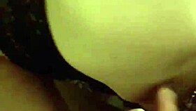 Wife in lingerie gets blowjob and doggystyle