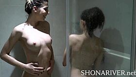 step sis joins me in a steamy shower session 😊