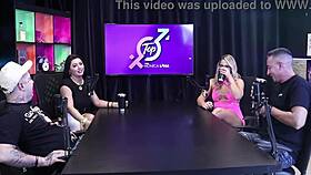 Girlfriend's Assfucking in Motel with Ten People! Bruna Carlos and Matheus Caetano Riding Big Black Cock!