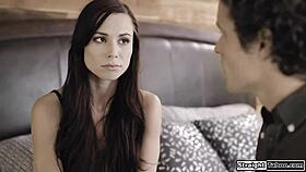 Girlfriend Proves She's Lesbian by Fucking Her Boyfriend Hard. Then She Orgasms from Deepthroat.