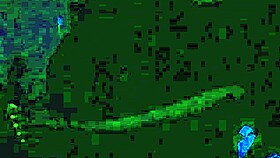 Britney Madison explores blacklight effects in a main scene