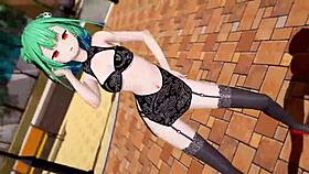 Hololive Uruha Rushia in Miniskirt MMD