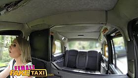 Passionate pussy eating session begins as lesbian taxi ride