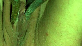 Sexual hottie is use dildo in her copher