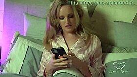 in this sexting video charlie the blonde babe finger fucks herself passionately