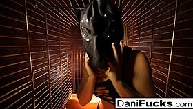 I enjoy dani daniels's bitch role in cage, showing off big tits and ass