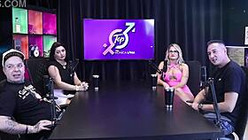 Girlfriend's Assfucking in Motel with Ten People! Bruna Carlos and Matheus Caetano Riding Big Black Cock!