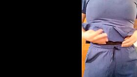 Horny Nurse Touches Tits