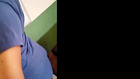 Horny Nurse Touches Tits