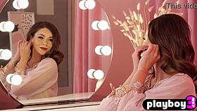 Stephanie shows off after striptease