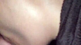 i'm sucking his dick sloppy in the car, spitting and swallowing cum with my tongue