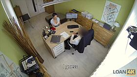 How does Alex Black use her nice ass to secure a loan with Loan4k?