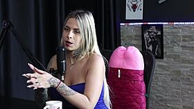 Dj Rafa Loira And Mateus Hwang In Sheer Red Lingerie For Bisexual Anal Fun