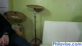 tricking ebony neighbor for deepthroat