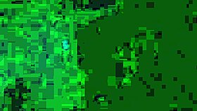 Britney Madison explores blacklight effects in a main scene