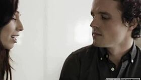 Girlfriend Proves She's Lesbian by Fucking Her Boyfriend Hard. Then She Orgasms from Deepthroat.