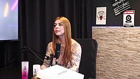 ruiva braba says goodbye in sheer red