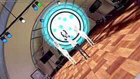 Bold Genshin characters engage in intense action.